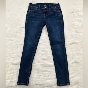 Mavi Alexa Skinny Jeans Mid-Rise Dark Wash Supersoft and Max Stretch 27/28